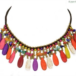 Collar lágrimas multicolor