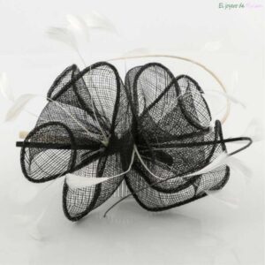 Tocado plumas bicolor