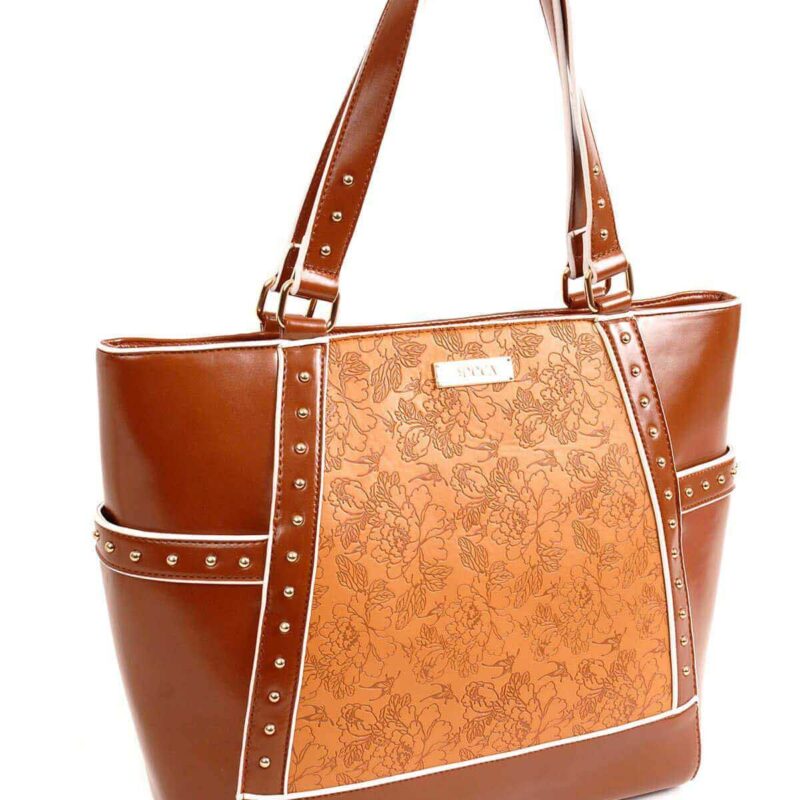 Bolso camel grabados- Doca