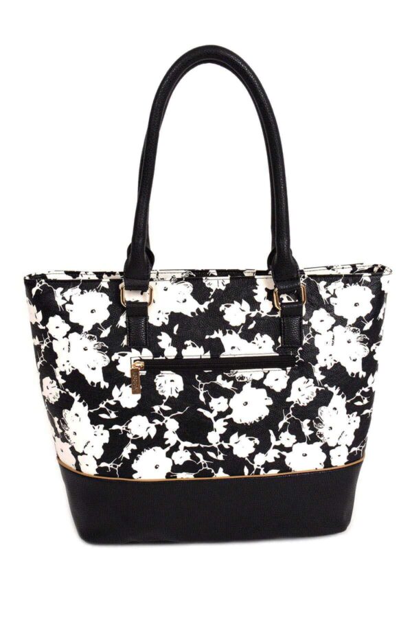 Bolso asas negro estampado - Imagen 2