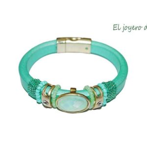 Pulsera azul turquesa