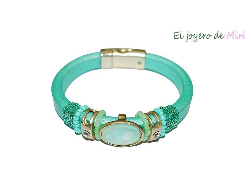 Pulsera azul turquesa