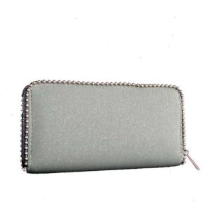 Monedero verde agua brillante