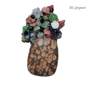 Broche flores de resina