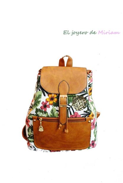 Mochila tela estampada