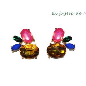 Pendientes multicolores fiesta