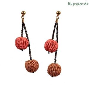 Pendientes largos cuentas
