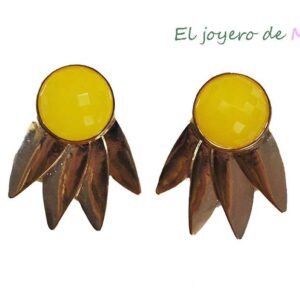 Pendientes Stone amarillos