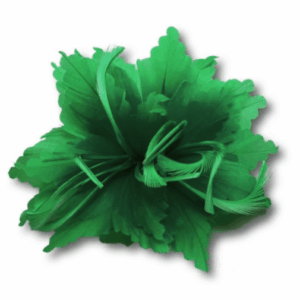 Flor tocado verde