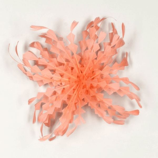 Flor tocado salmón
