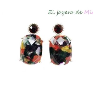 Pendientes multicolores