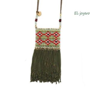 Collar largo cuentas y cadenas