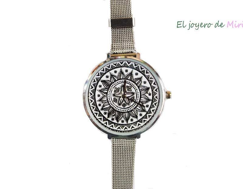 Reloj esfera mandala