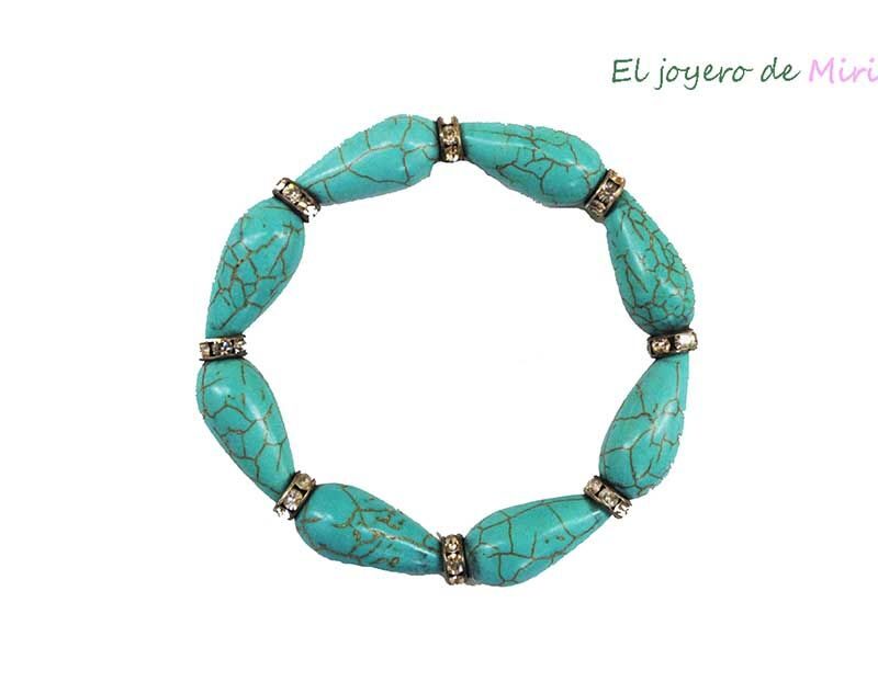 Pulsera de resina craquelada