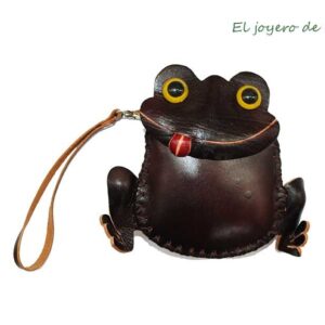 Monedero de cuero rana