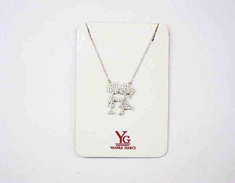 Colgante de plata niño y niña