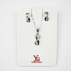Conjunto de plata símbolo infinito