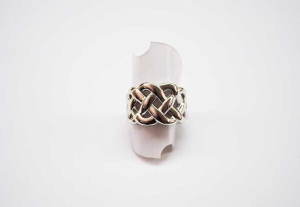 Anillo trenzado Plata de Ley - Imagen 2