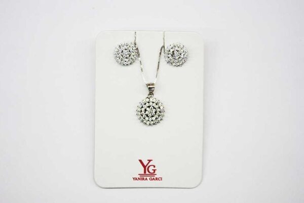 Conjunto de plata motivo estrella