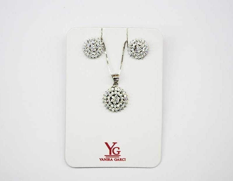 Conjunto de plata motivo estrella