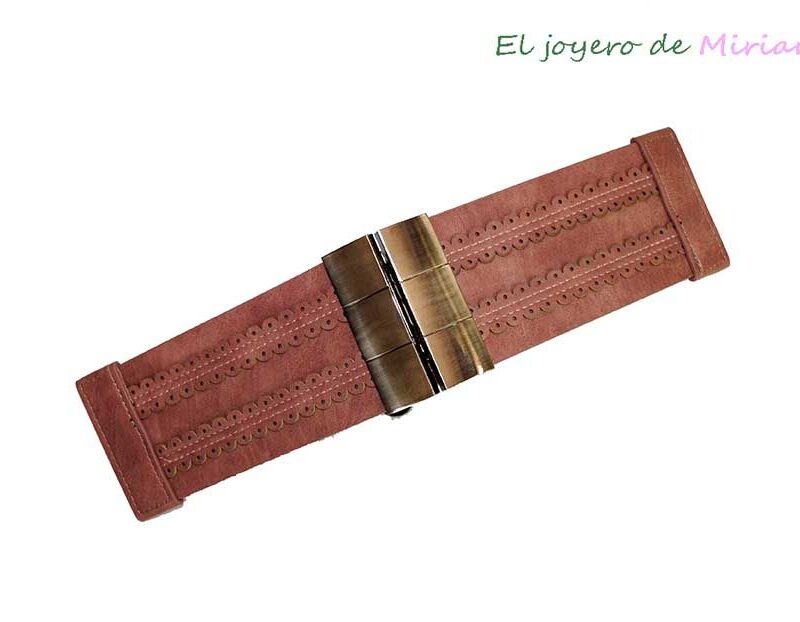 Cinturón - fajín rosa maquillaje