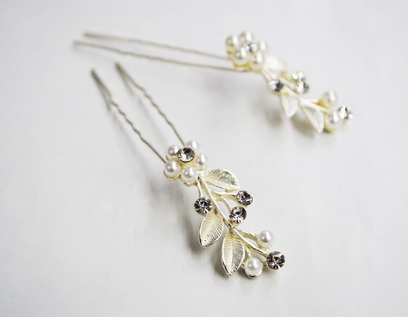 Horquillas de fiesta plateadas