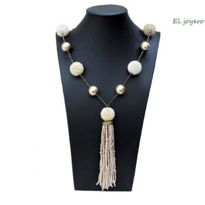 Collar largo cuentas