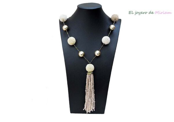Collar largo cuentas