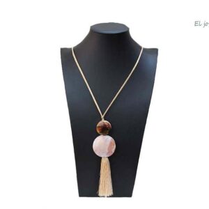 Collar largo círculos