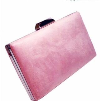 Bolso clutch rosa chicle
