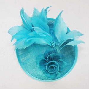 Tocado de fiesta azul