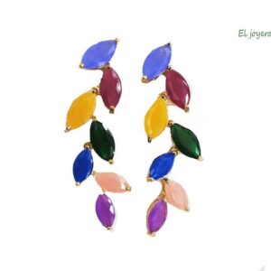 Pendientes multicolor