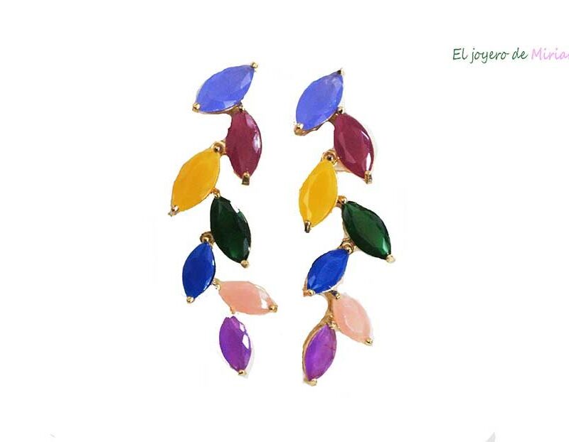 Pendientes multicolor