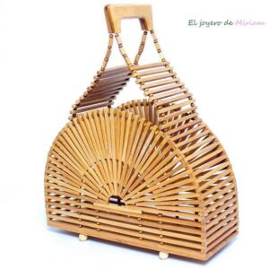Bolso capazo de mano bambú