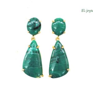 Pendientes verde agua
