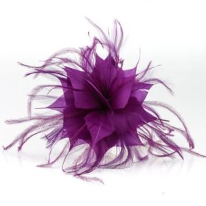 Flor tocado morado
