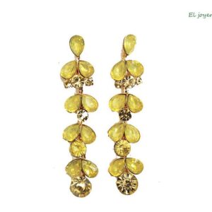 Pendientes largos amarillos