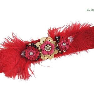 Fajin rojo plumas