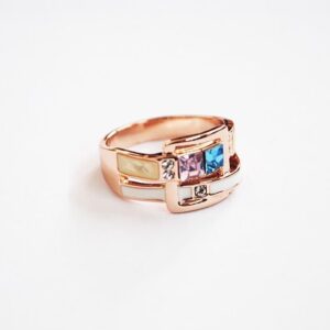 Anillo multi cristales