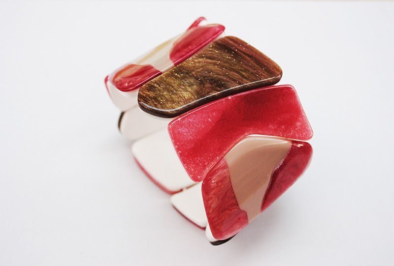 Brazalete rojo granate