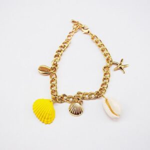 Pulsera concha amarilla