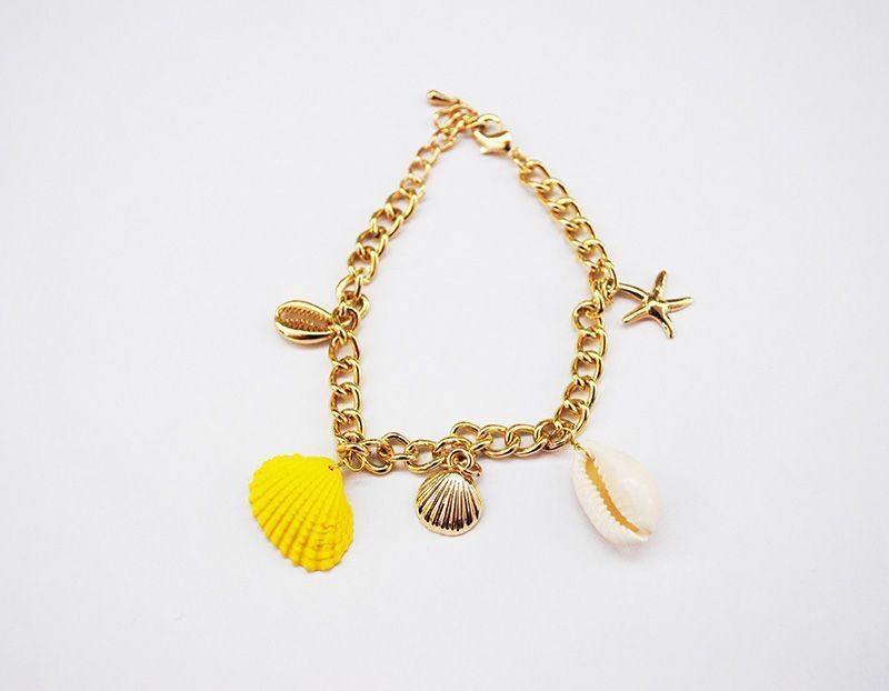 Pulsera concha amarilla