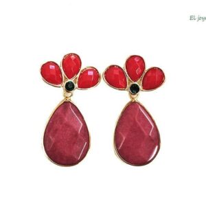 Pendientes granates