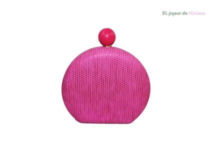 Clutch fucsia metalizado