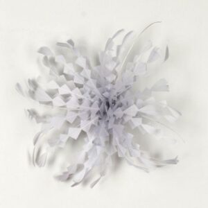 Flor tocado plata