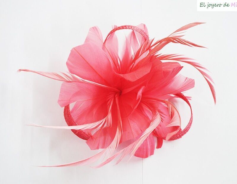 Flor tocado coral