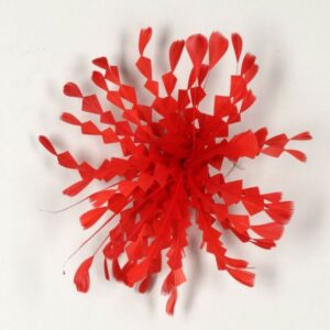 Flor tocado rojo