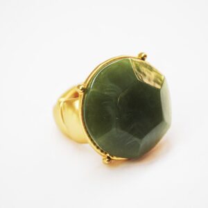 Anillo cristal verde