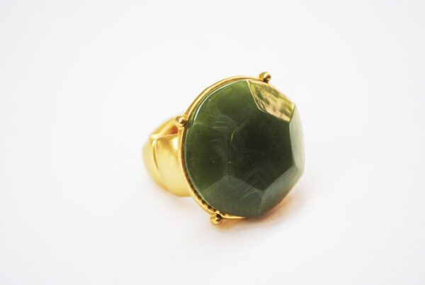 Anillo cristal verde