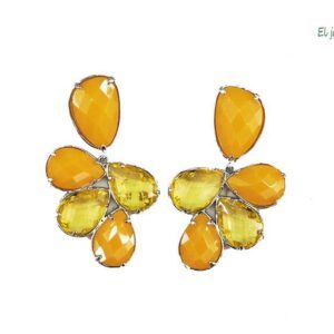 Pendientes racimo mostaza